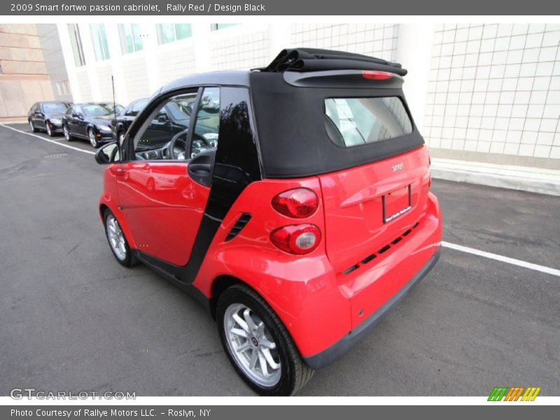 Rally Red / Design Black 2009 Smart fortwo passion cabriolet