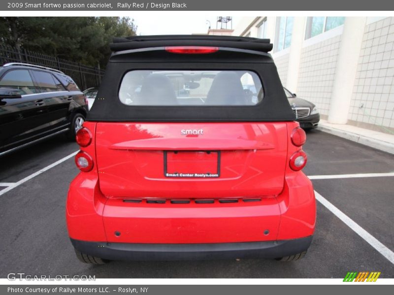 Rally Red / Design Black 2009 Smart fortwo passion cabriolet