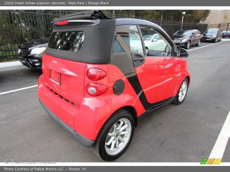 Rally Red / Design Black 2009 Smart fortwo passion cabriolet