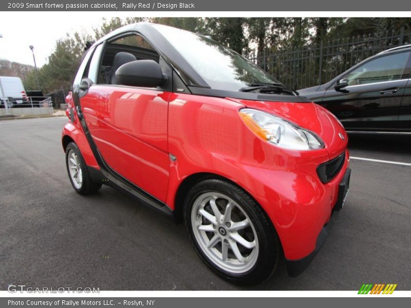 Rally Red / Design Black 2009 Smart fortwo passion cabriolet