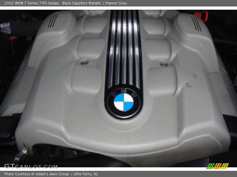 Black Sapphire Metallic / Flannel Grey 2002 BMW 7 Series 745i Sedan