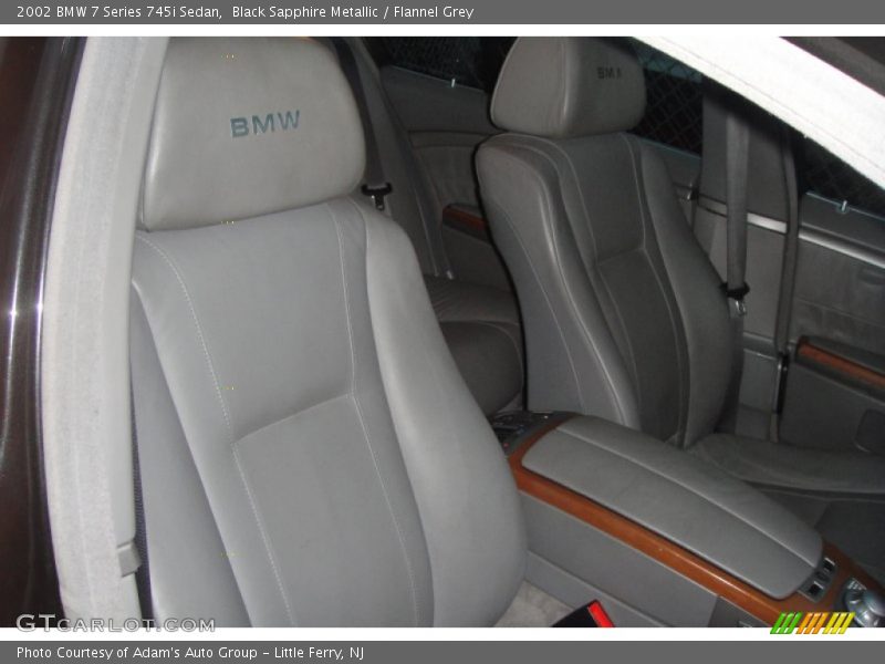 Black Sapphire Metallic / Flannel Grey 2002 BMW 7 Series 745i Sedan