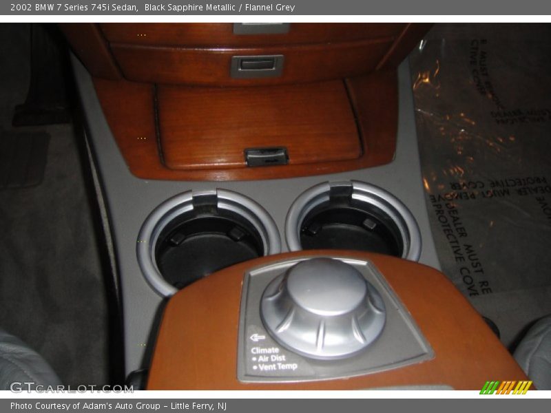 Black Sapphire Metallic / Flannel Grey 2002 BMW 7 Series 745i Sedan