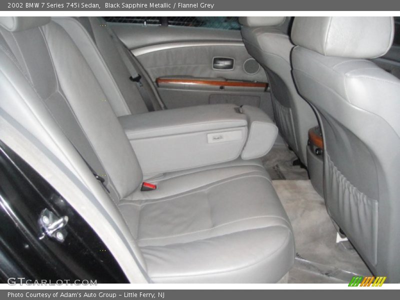Black Sapphire Metallic / Flannel Grey 2002 BMW 7 Series 745i Sedan