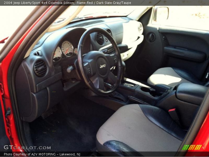 Flame Red / Dark Slate Gray/Taupe 2004 Jeep Liberty Sport 4x4 Columbia Edition