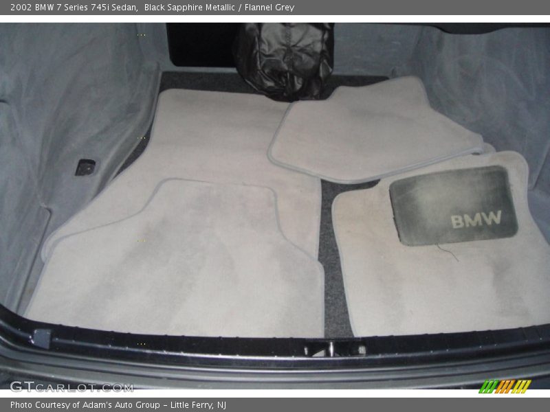 Black Sapphire Metallic / Flannel Grey 2002 BMW 7 Series 745i Sedan