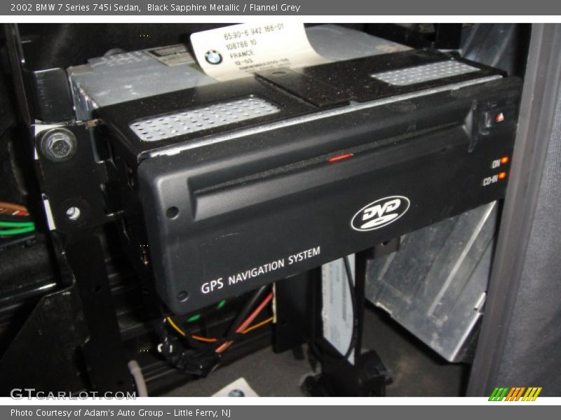 Black Sapphire Metallic / Flannel Grey 2002 BMW 7 Series 745i Sedan