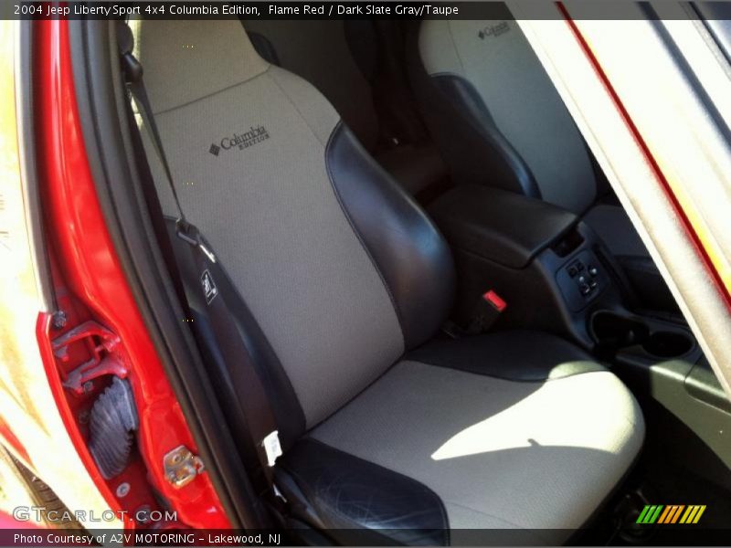 Flame Red / Dark Slate Gray/Taupe 2004 Jeep Liberty Sport 4x4 Columbia Edition