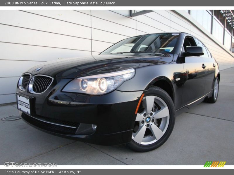 Black Sapphire Metallic / Black 2008 BMW 5 Series 528xi Sedan