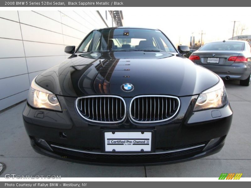 Black Sapphire Metallic / Black 2008 BMW 5 Series 528xi Sedan