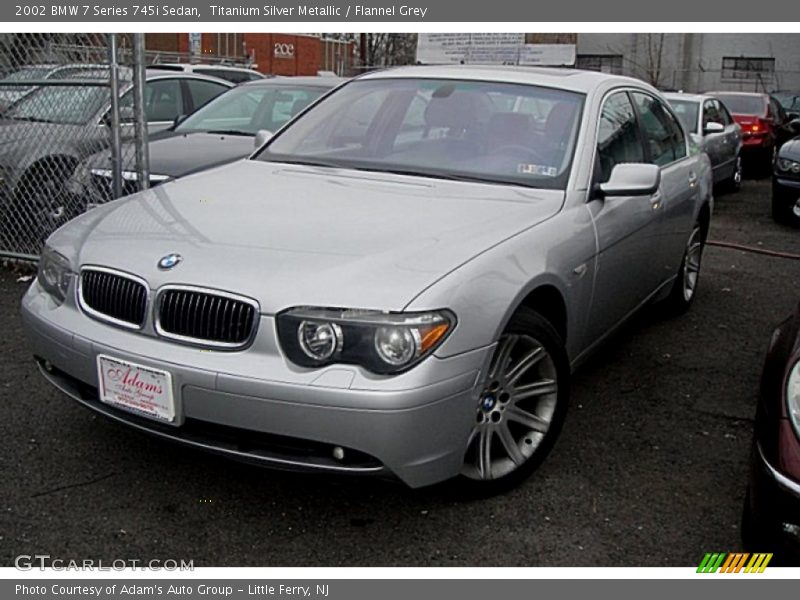 Titanium Silver Metallic / Flannel Grey 2002 BMW 7 Series 745i Sedan