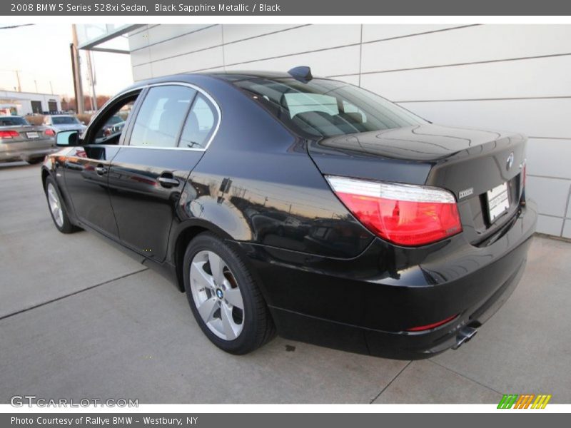 Black Sapphire Metallic / Black 2008 BMW 5 Series 528xi Sedan