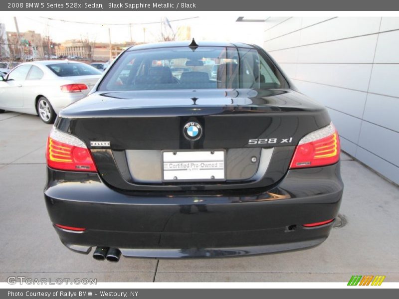Black Sapphire Metallic / Black 2008 BMW 5 Series 528xi Sedan