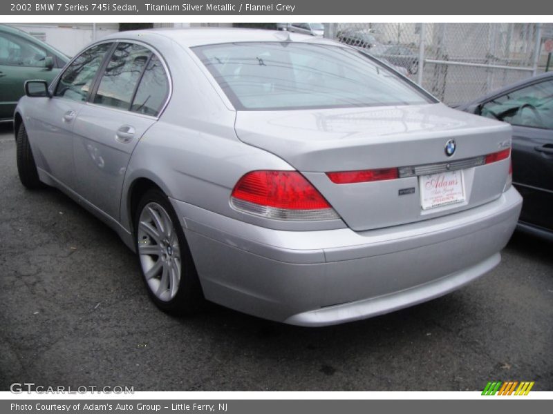 Titanium Silver Metallic / Flannel Grey 2002 BMW 7 Series 745i Sedan