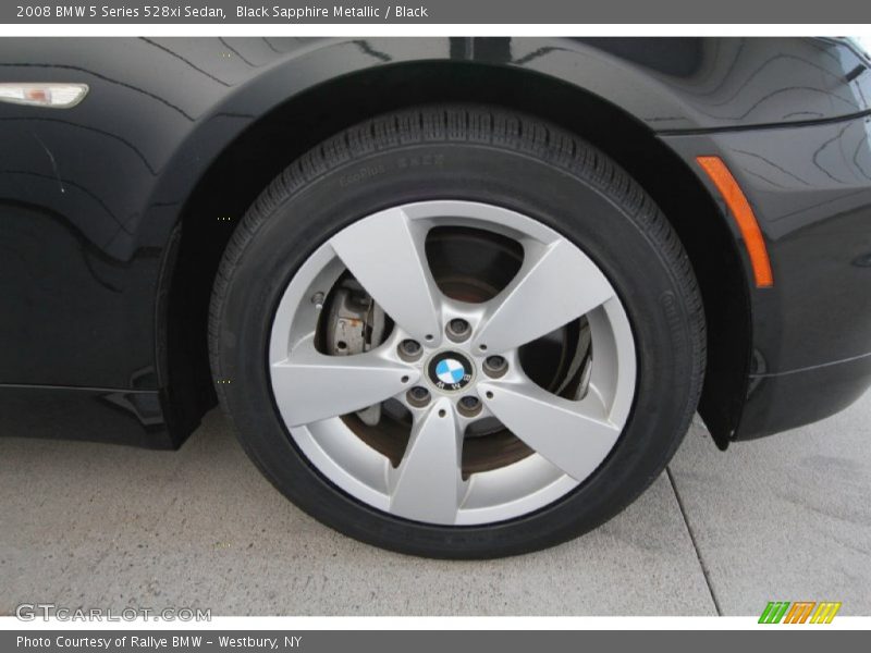 Black Sapphire Metallic / Black 2008 BMW 5 Series 528xi Sedan
