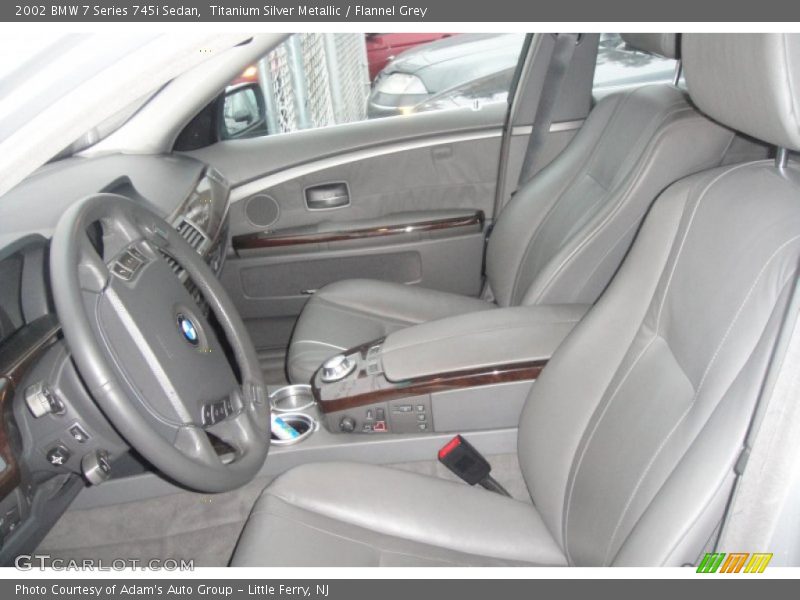 Titanium Silver Metallic / Flannel Grey 2002 BMW 7 Series 745i Sedan