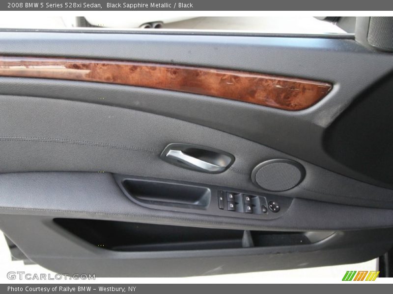 Black Sapphire Metallic / Black 2008 BMW 5 Series 528xi Sedan