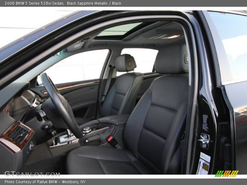 Black Sapphire Metallic / Black 2008 BMW 5 Series 528xi Sedan
