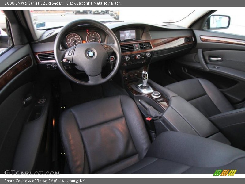 Black Sapphire Metallic / Black 2008 BMW 5 Series 528xi Sedan