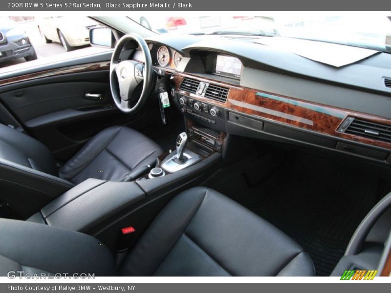 Black Sapphire Metallic / Black 2008 BMW 5 Series 528xi Sedan