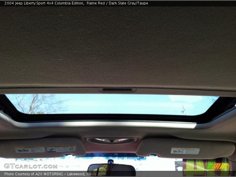 Flame Red / Dark Slate Gray/Taupe 2004 Jeep Liberty Sport 4x4 Columbia Edition