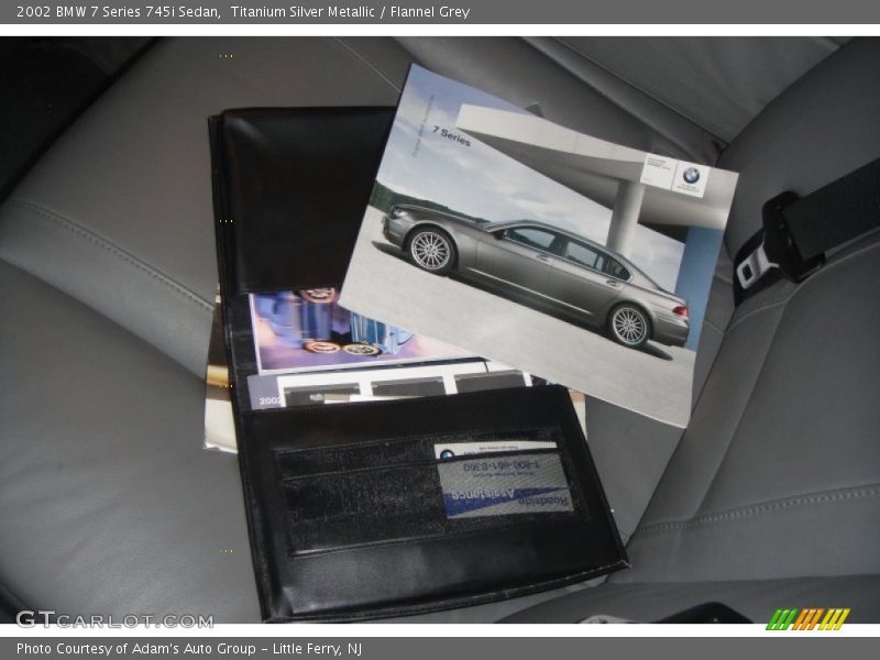 Titanium Silver Metallic / Flannel Grey 2002 BMW 7 Series 745i Sedan