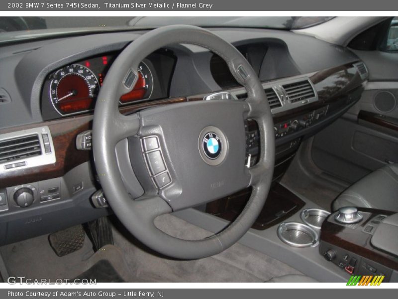 Titanium Silver Metallic / Flannel Grey 2002 BMW 7 Series 745i Sedan