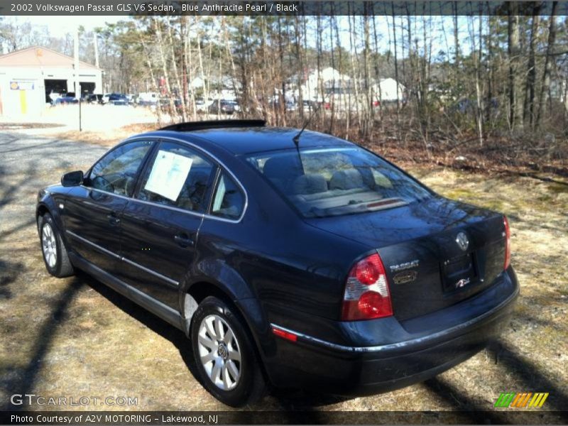 Blue Anthracite Pearl / Black 2002 Volkswagen Passat GLS V6 Sedan