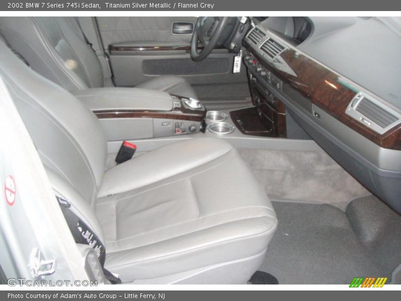 Titanium Silver Metallic / Flannel Grey 2002 BMW 7 Series 745i Sedan
