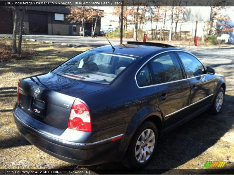 Blue Anthracite Pearl / Black 2002 Volkswagen Passat GLS V6 Sedan