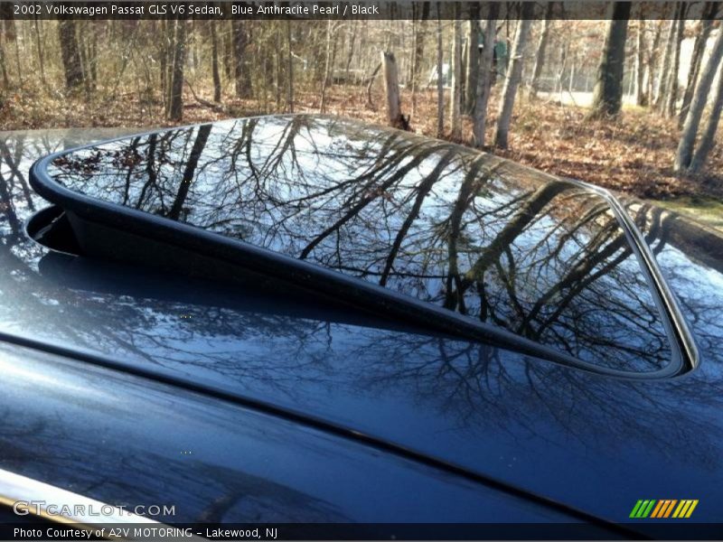 Blue Anthracite Pearl / Black 2002 Volkswagen Passat GLS V6 Sedan