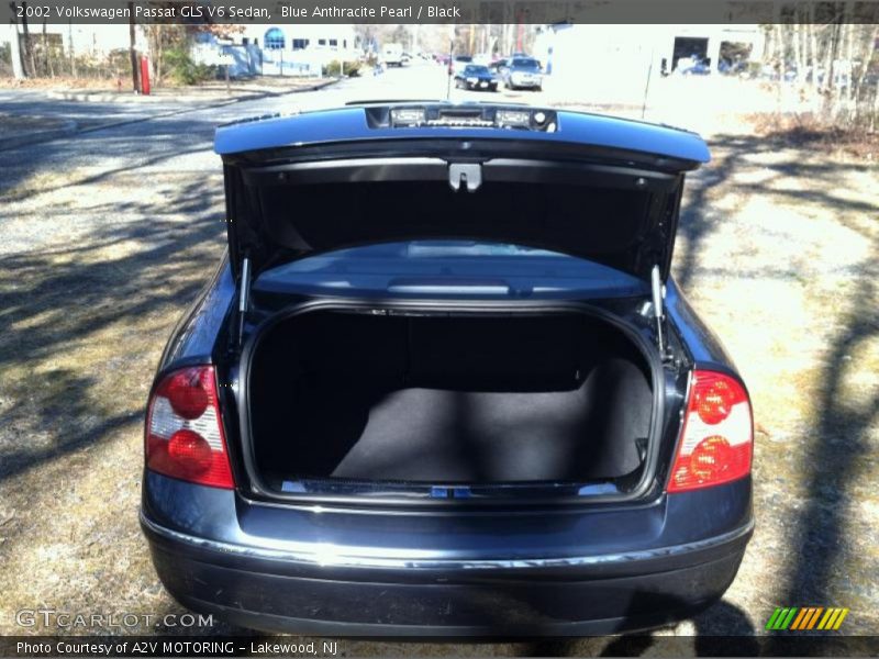 Blue Anthracite Pearl / Black 2002 Volkswagen Passat GLS V6 Sedan