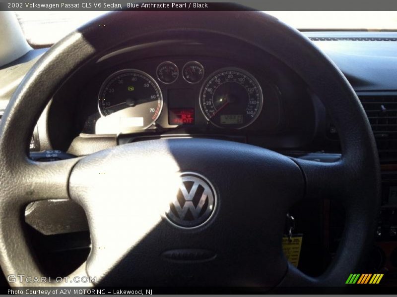 Blue Anthracite Pearl / Black 2002 Volkswagen Passat GLS V6 Sedan