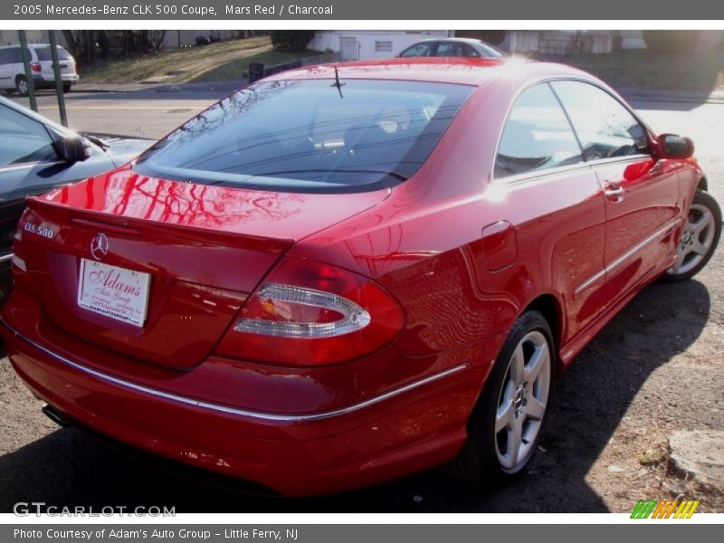 Mars Red / Charcoal 2005 Mercedes-Benz CLK 500 Coupe