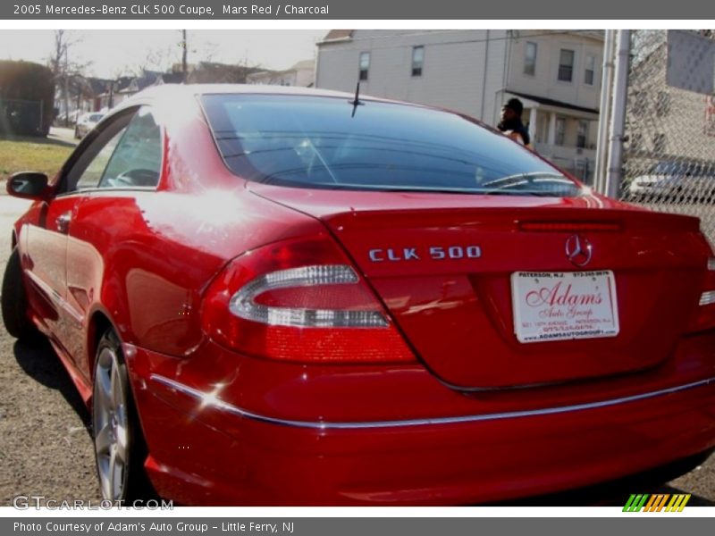 Mars Red / Charcoal 2005 Mercedes-Benz CLK 500 Coupe
