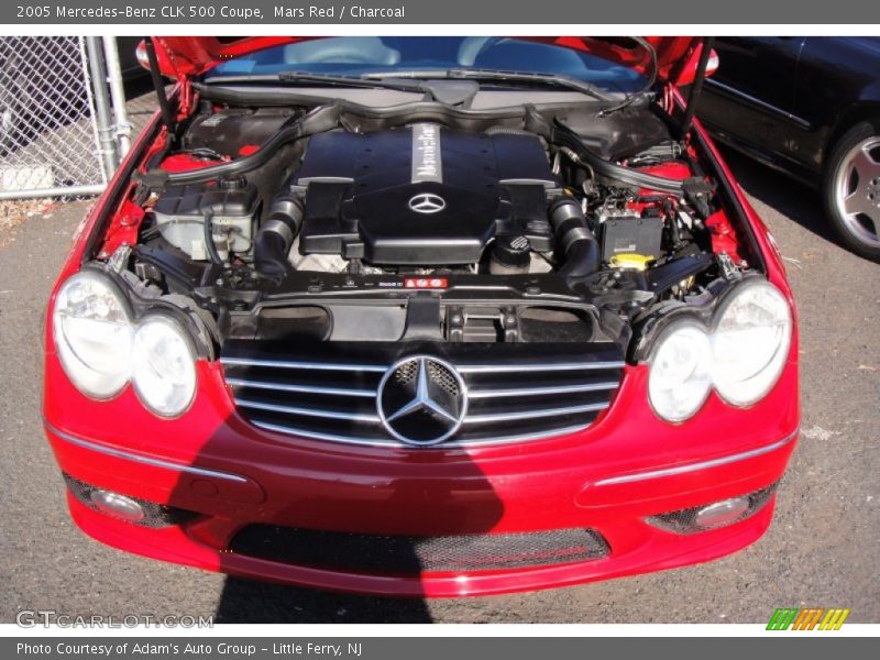 Mars Red / Charcoal 2005 Mercedes-Benz CLK 500 Coupe
