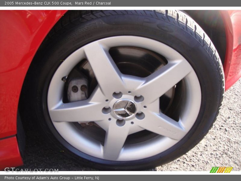 Mars Red / Charcoal 2005 Mercedes-Benz CLK 500 Coupe
