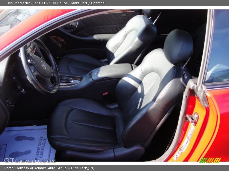 Mars Red / Charcoal 2005 Mercedes-Benz CLK 500 Coupe