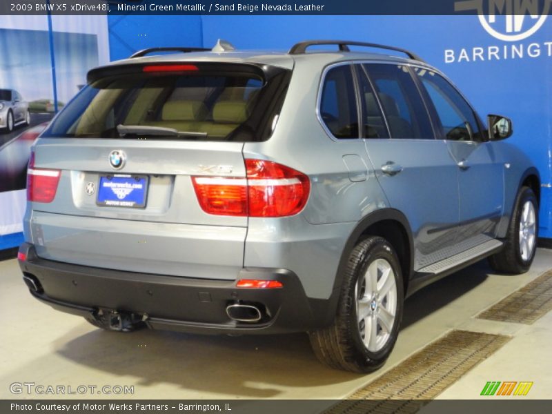 Mineral Green Metallic / Sand Beige Nevada Leather 2009 BMW X5 xDrive48i