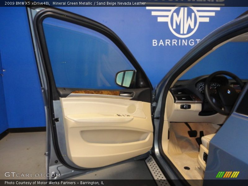Mineral Green Metallic / Sand Beige Nevada Leather 2009 BMW X5 xDrive48i