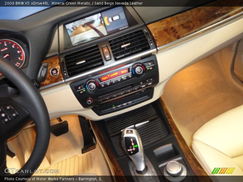 Mineral Green Metallic / Sand Beige Nevada Leather 2009 BMW X5 xDrive48i
