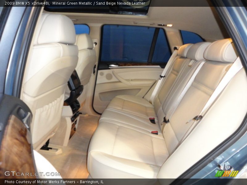 Mineral Green Metallic / Sand Beige Nevada Leather 2009 BMW X5 xDrive48i