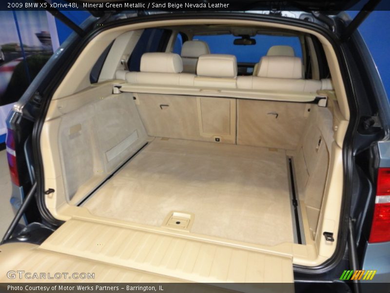 Mineral Green Metallic / Sand Beige Nevada Leather 2009 BMW X5 xDrive48i