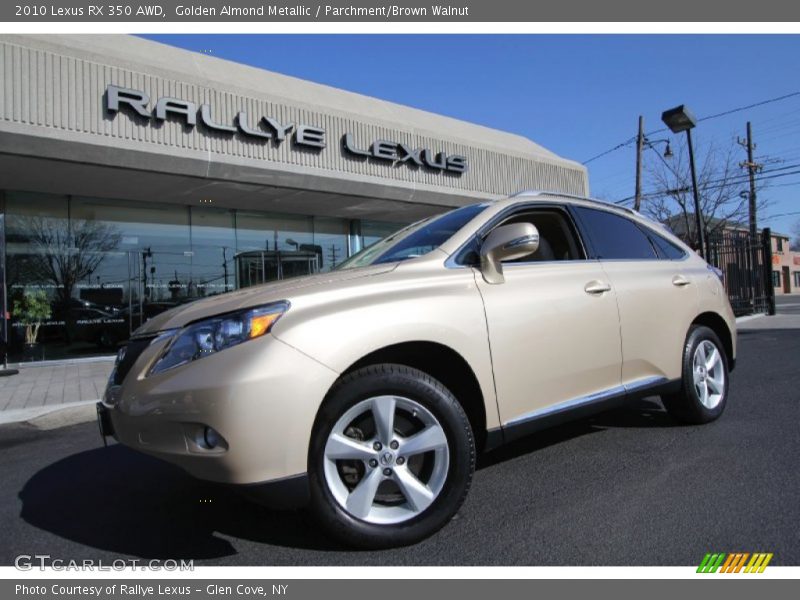 Golden Almond Metallic / Parchment/Brown Walnut 2010 Lexus RX 350 AWD