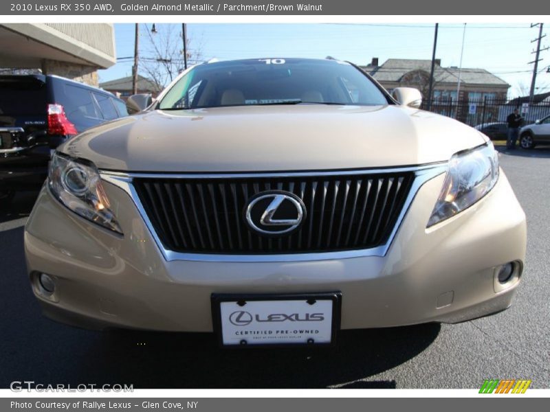 Golden Almond Metallic / Parchment/Brown Walnut 2010 Lexus RX 350 AWD