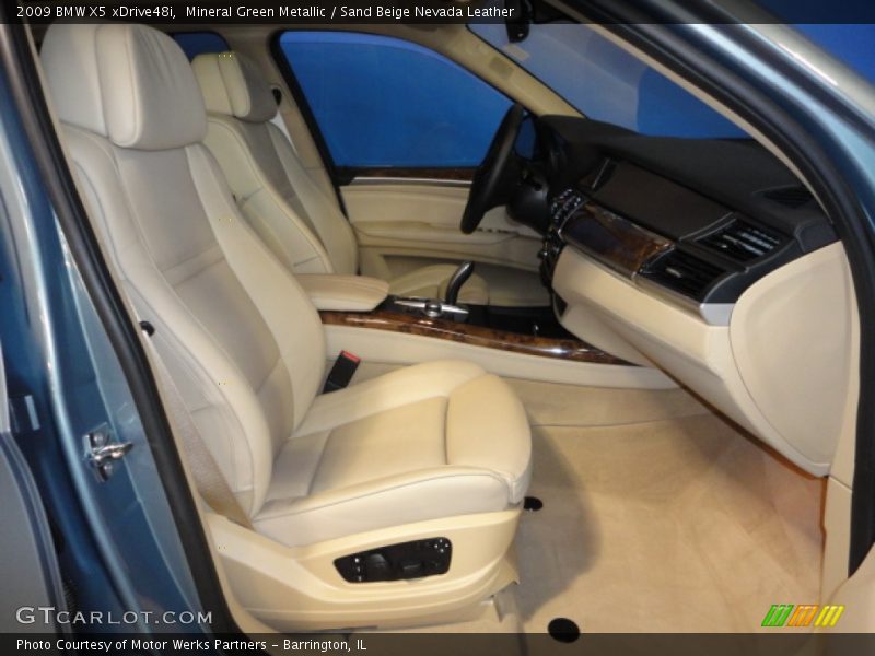 Mineral Green Metallic / Sand Beige Nevada Leather 2009 BMW X5 xDrive48i