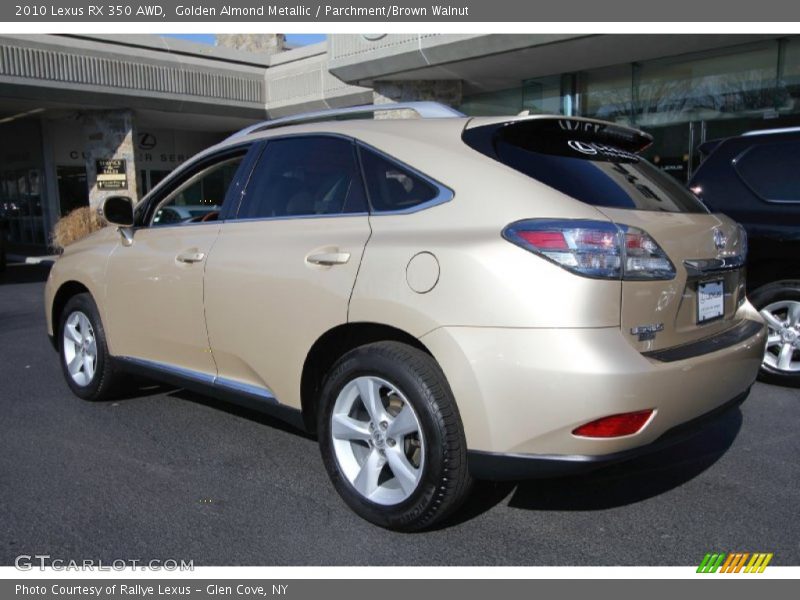 Golden Almond Metallic / Parchment/Brown Walnut 2010 Lexus RX 350 AWD