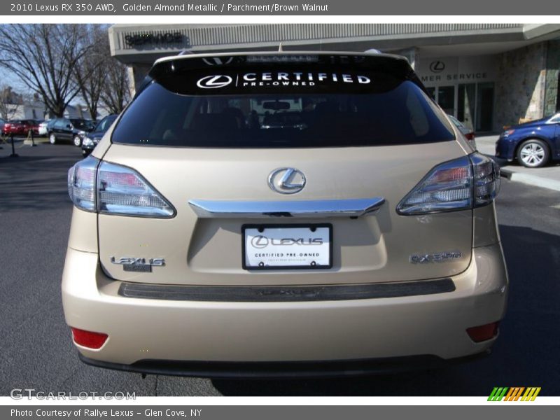 Golden Almond Metallic / Parchment/Brown Walnut 2010 Lexus RX 350 AWD