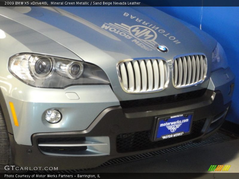 Mineral Green Metallic / Sand Beige Nevada Leather 2009 BMW X5 xDrive48i