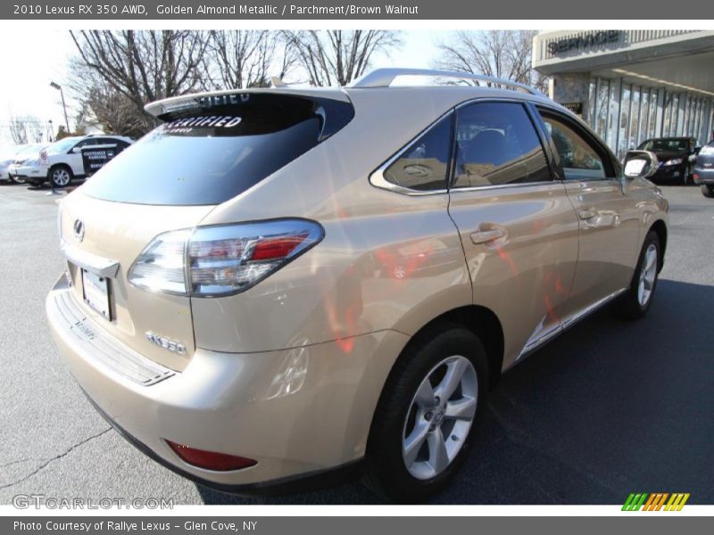 Golden Almond Metallic / Parchment/Brown Walnut 2010 Lexus RX 350 AWD